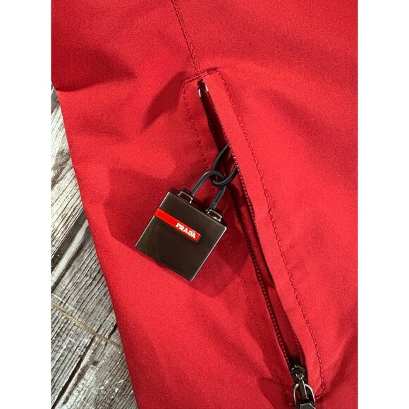 PRADA Gore-Tex Insulated Jacket Coat Sz Tg 40 US M color Red Made in Italy - Picture 5 of 6